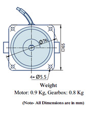 Round AC Induction Motor With Terminal Box