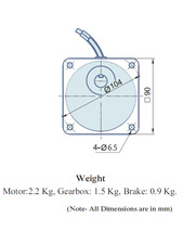 AC Geared Motor With Lead wires